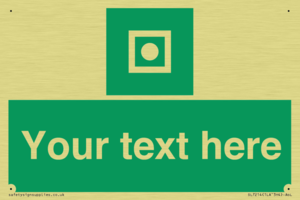 Custom sign safe condition Shipboard general alarm